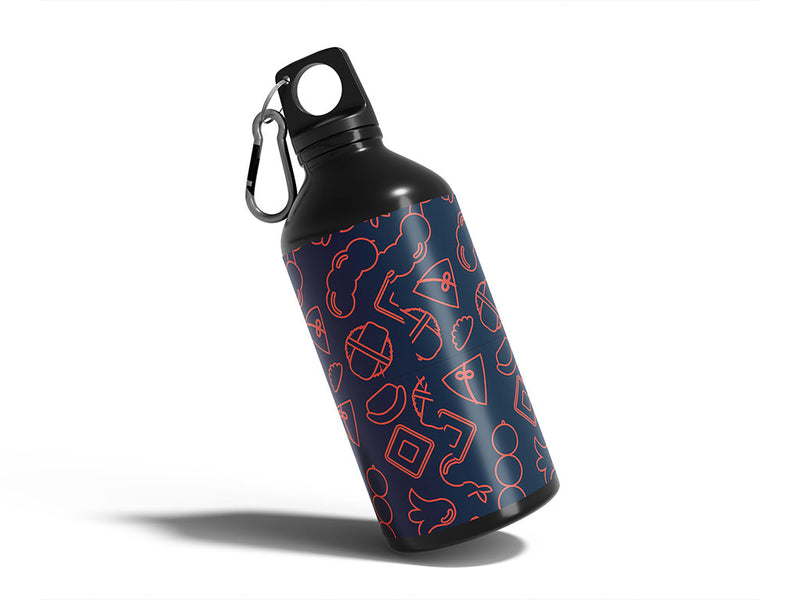 street food japanese Water Bottle DIY Stickers