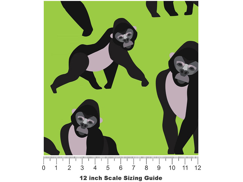 Striking Poses Primate Vinyl Film Pattern Size 12 inch Scale~Rwraps Striking Poses Primate Sizing Chart~2