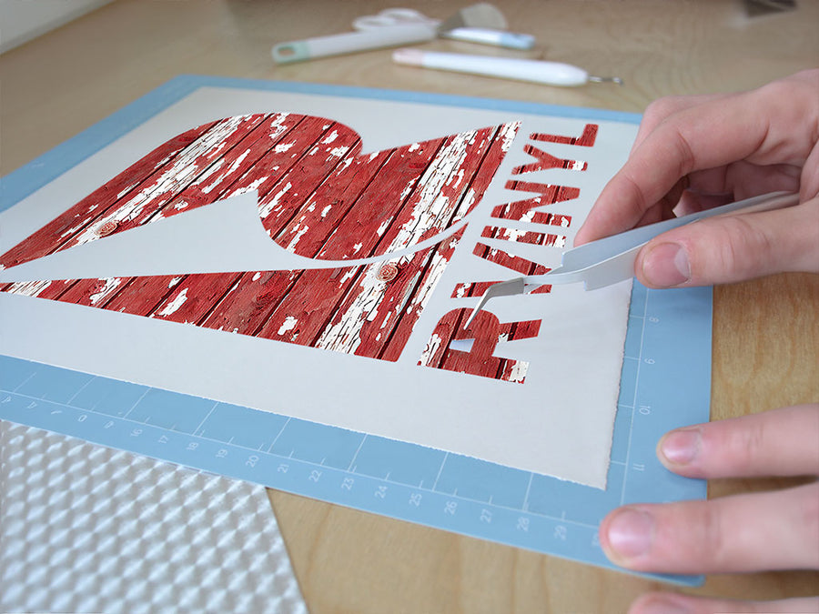 stripped auburn Easy Weed Craft Vinyl