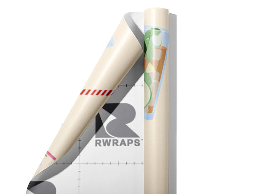 Strong Drinks Alcohol Wrap Film Sheets~Rwraps Series 914 Strong Drinks Alcohol Scrolled Sheet~3