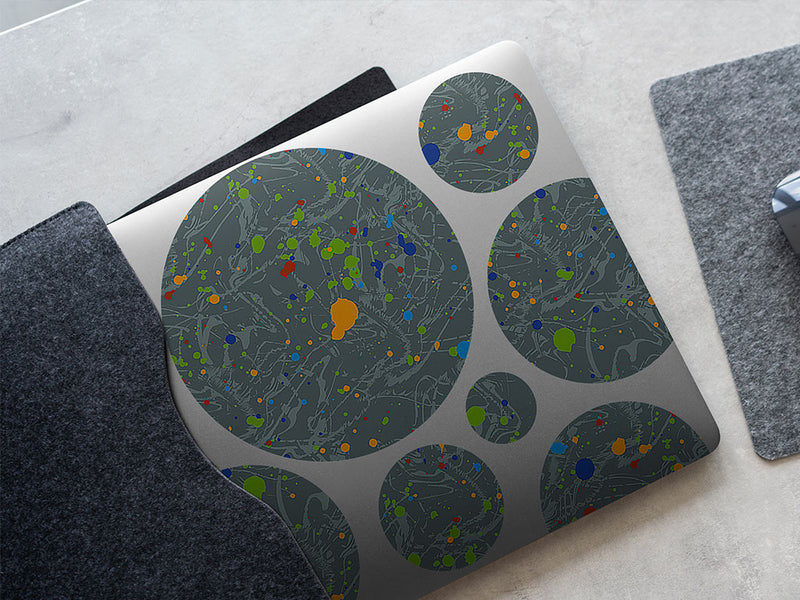 strong hand paint splatter DIY Laptop Stickers