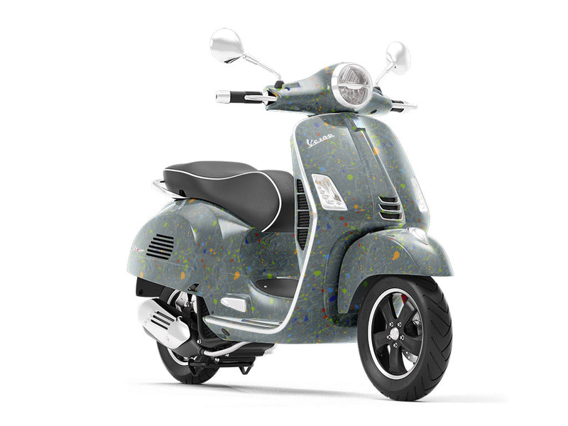 Strong Hand Paint Splatter Vespa Scooter Wrap Film