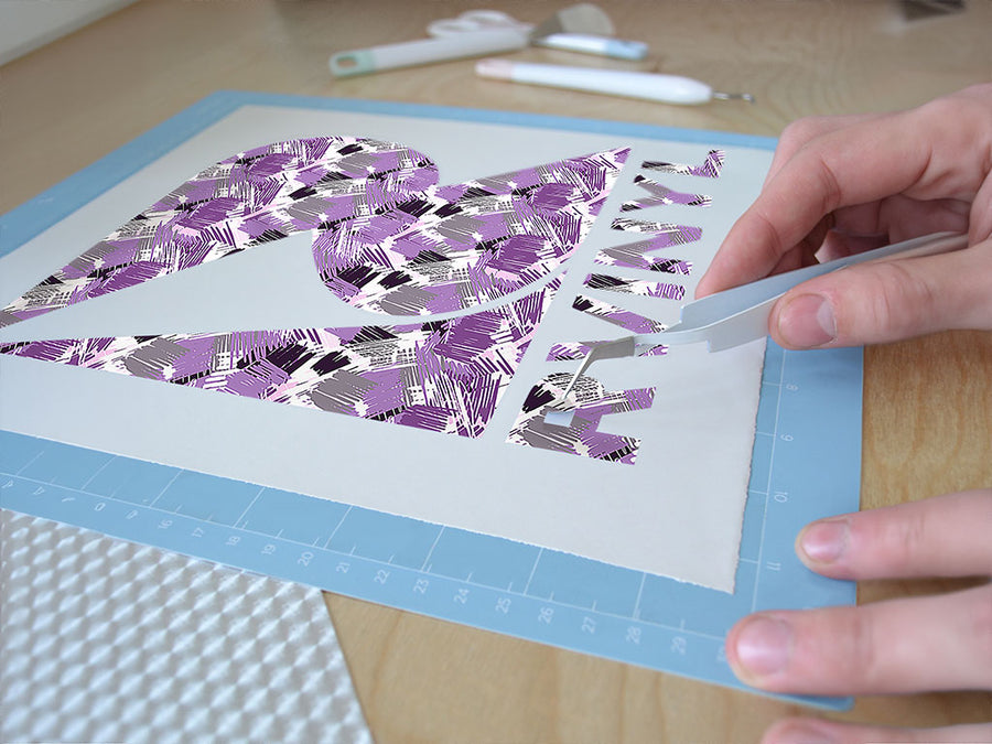 stubborn refusal abstract geometric Easy Weed Craft Vinyl