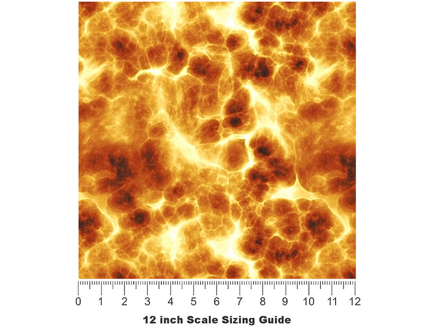 Study Volcanology Lava Vinyl Film Pattern Size 12 inch Scale~Rwraps Study Volcanology Lava Sizing Chart~2