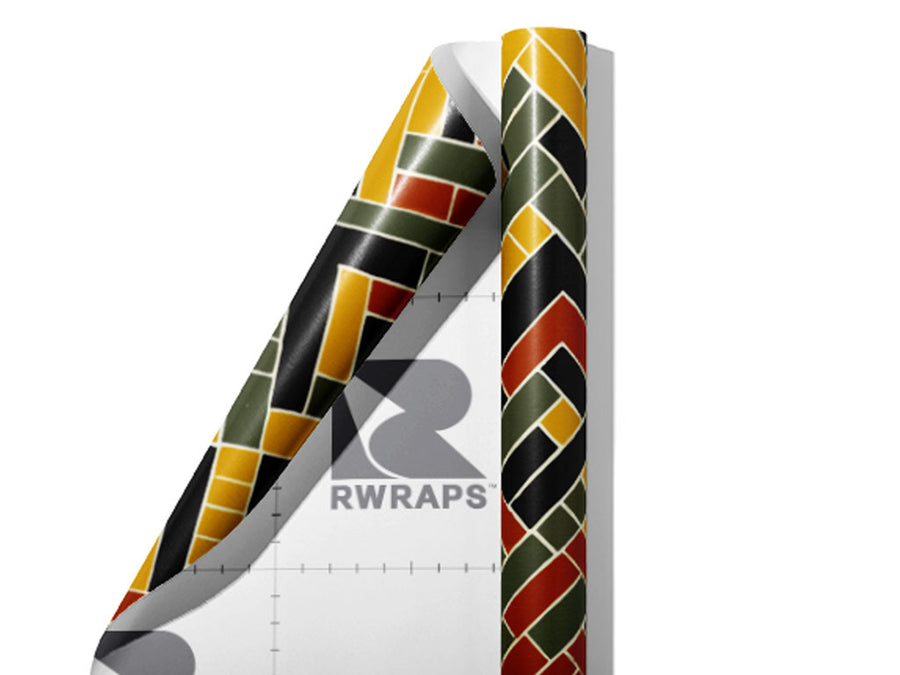 Sturdy Grip Art Deco Wrap Film Sheets~Rwraps Series 914 Sturdy Grip Art Deco Scrolled Sheet~3