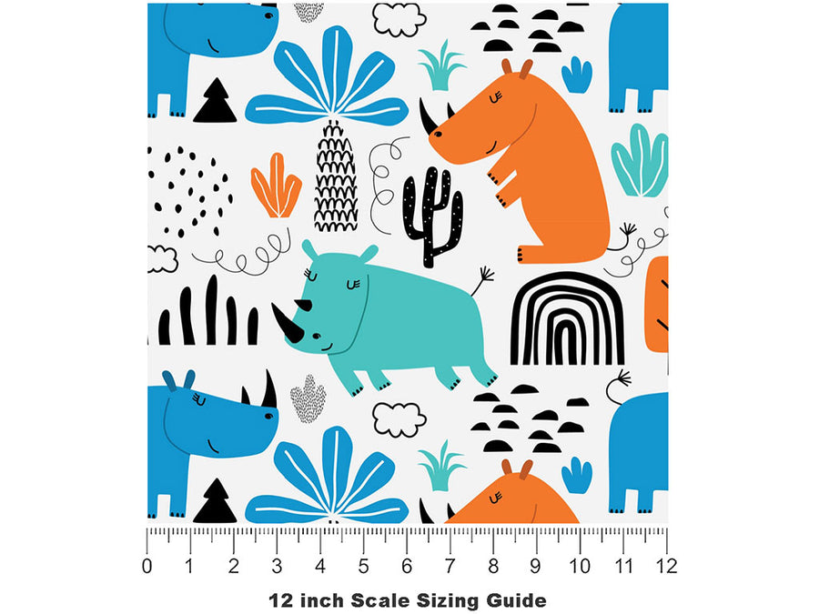 Sub-Saharan Life Animal Vinyl Film Pattern Size 12 inch Scale~Rwraps Sub-Saharan Life Animal Sizing Chart~2