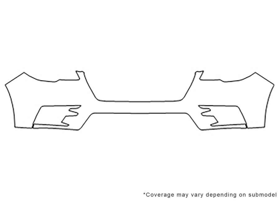 ascent Avery Dennison Clear Bra Bumper Precut PPF Diagram