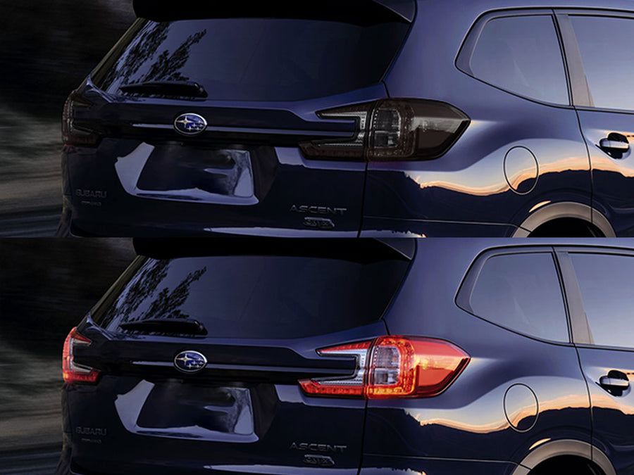 ascent Before and After Smoked Taillights