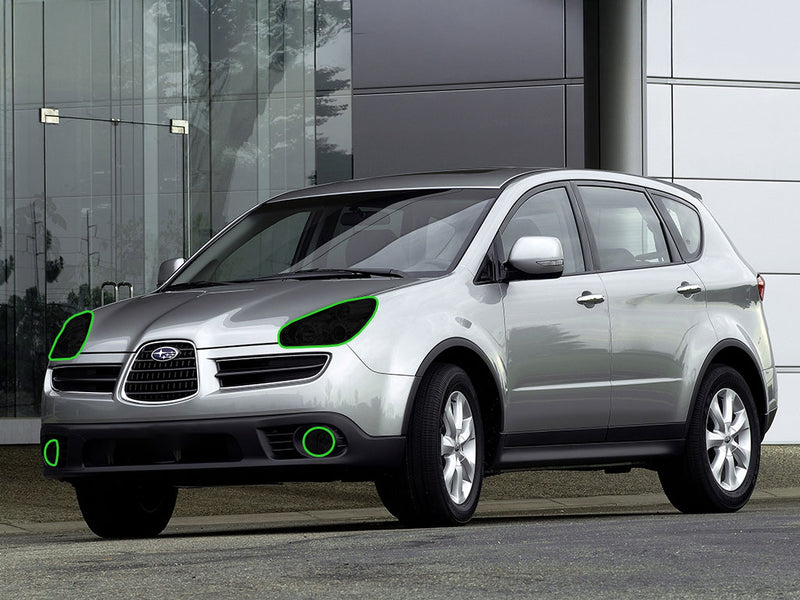 subaru b9 tribeca 2006-2007 Headlight Tint Location