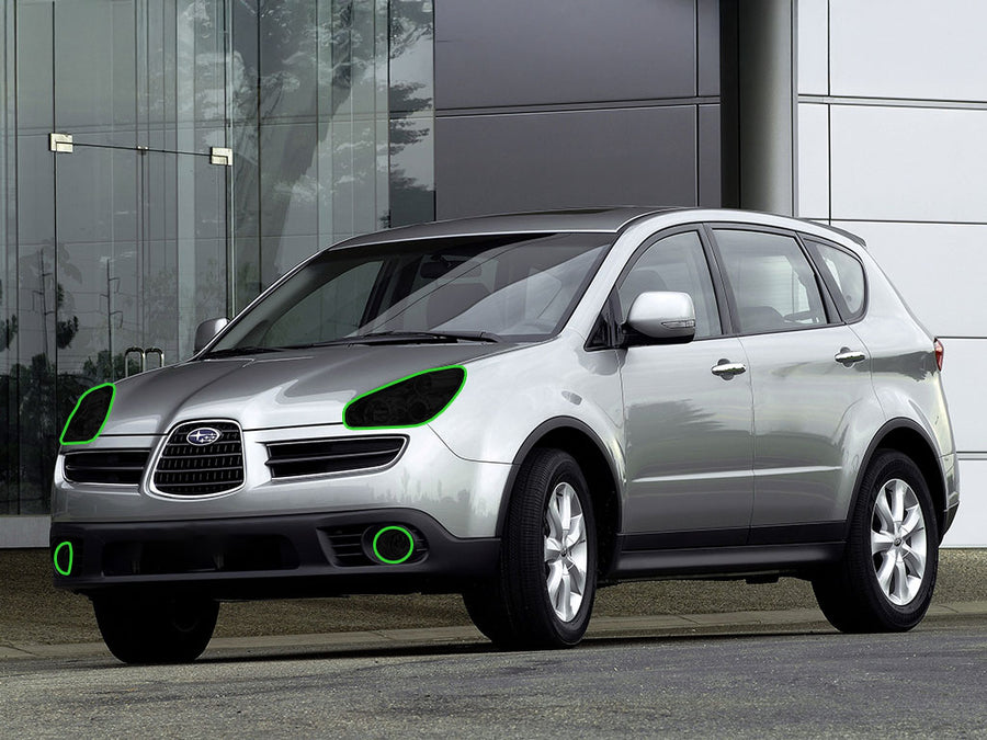 subaru b9 tribeca 2006-2007 Headlight Tint Location