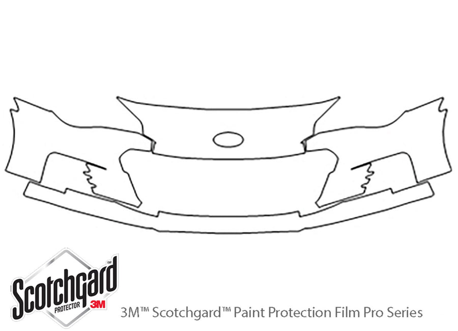 brz 3M Clear Bra Bumper Precut PPF Diagram