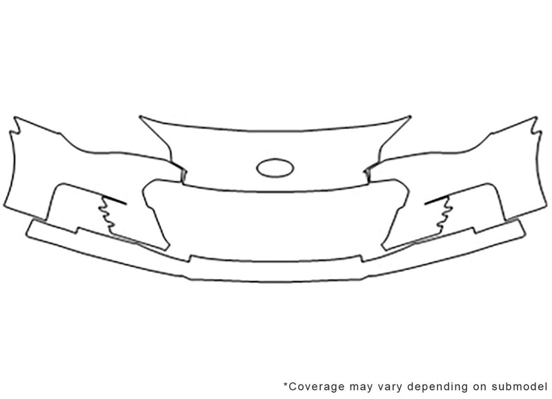brz 3M Clear Bra Bumper Precut PPF Diagram