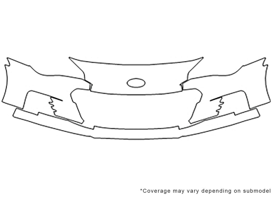 brz Avery Dennison Clear Bra Bumper Precut PPF Diagram
