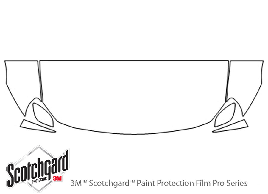 brz 3M Clear Bra Hood Precut PPF Diagram
