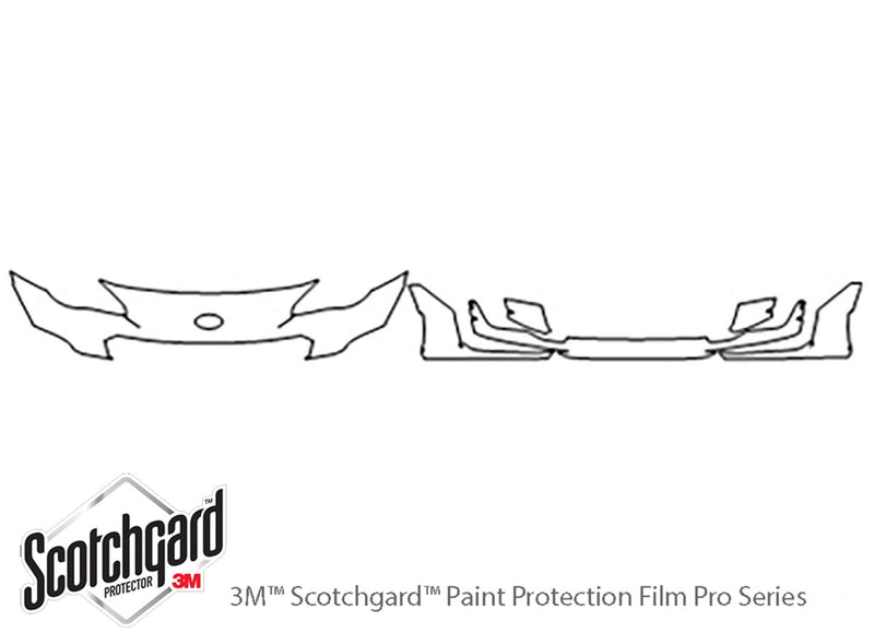 brz 3M Clear Bra Bumper Precut PPF Diagram