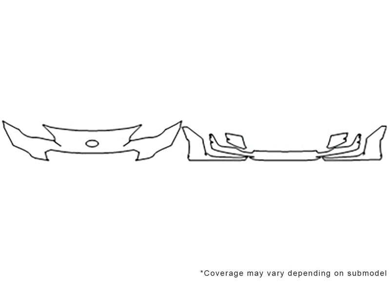 brz 3M Clear Bra Bumper Precut PPF Diagram