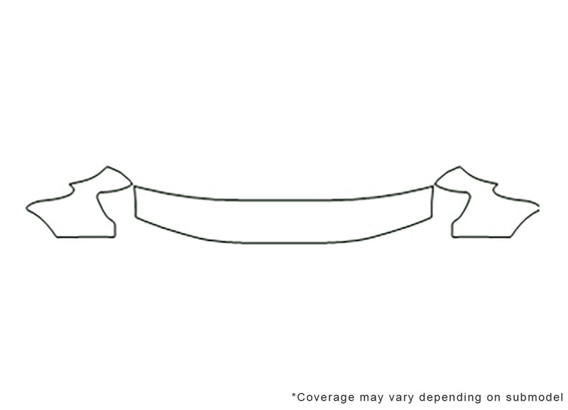 forester 3M Clear Bra Hood Precut PPF Diagram