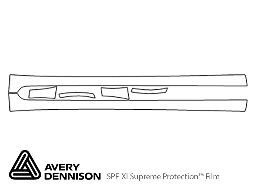 forester Avery Dennison Clear Bra Door Cup Precut PPF Diagram
