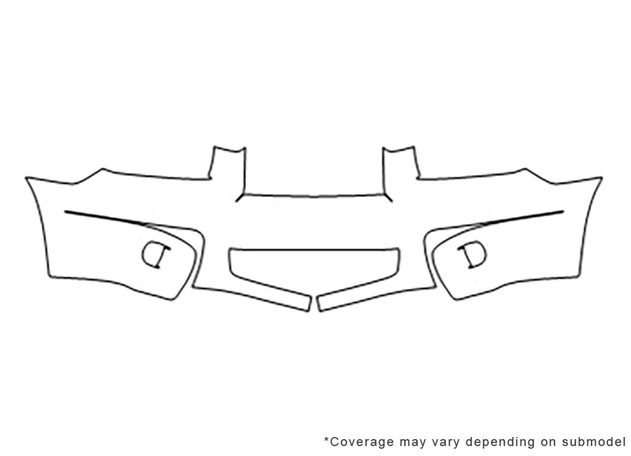 forester 3M Clear Bra Bumper Precut PPF Diagram