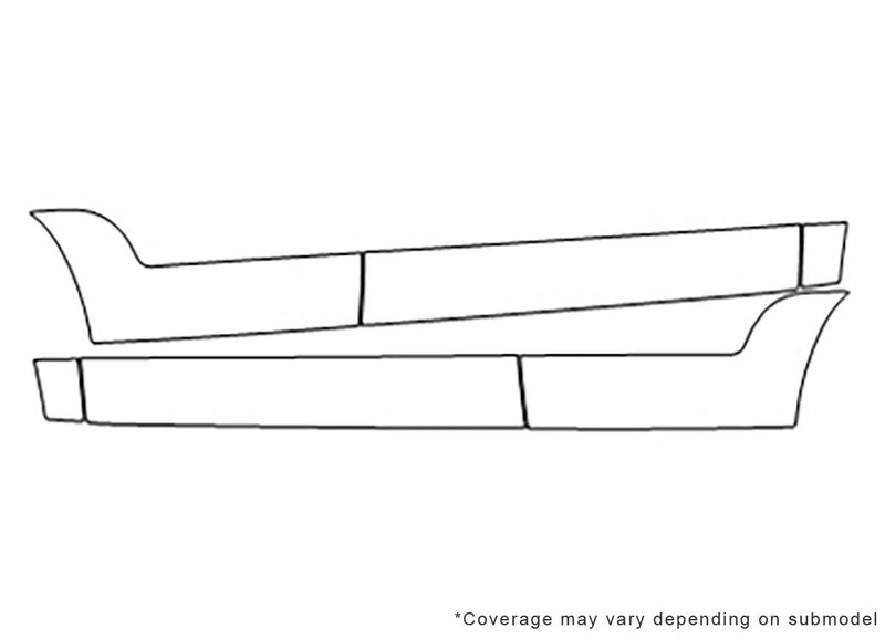 forester 3M Clear Bra Door Cup Precut PPF Diagram