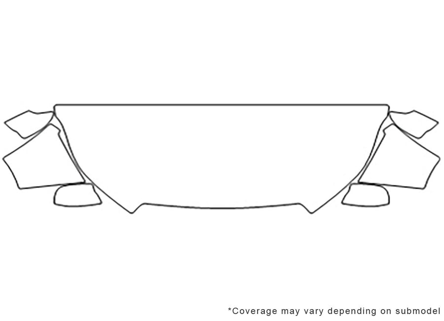forester 3M Clear Bra Hood Precut PPF Diagram