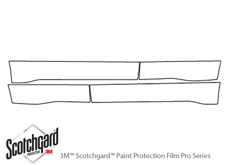 forester 3M Clear Bra Door Cup Precut PPF Diagram