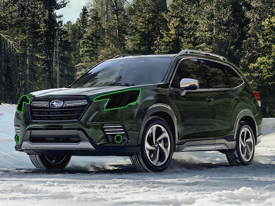 subaru forester 2022-2024 Headlight Tint Location