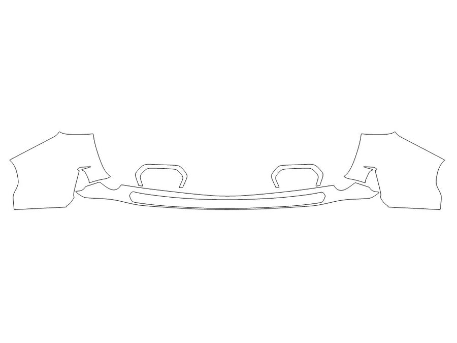 forester 3M Clear Bra Door Cup Precut PPF Diagram