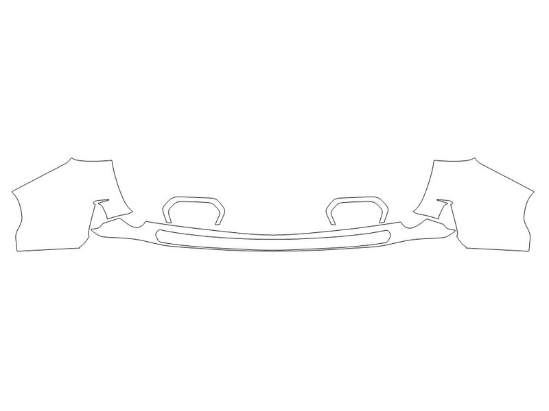 forester Avery Dennison Clear Bra Door Cup Precut PPF Diagram