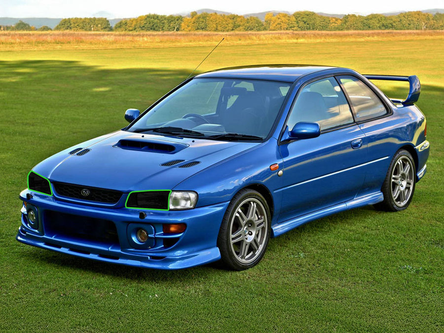 subaru impreza 1998-2001 Headlight Tint Location