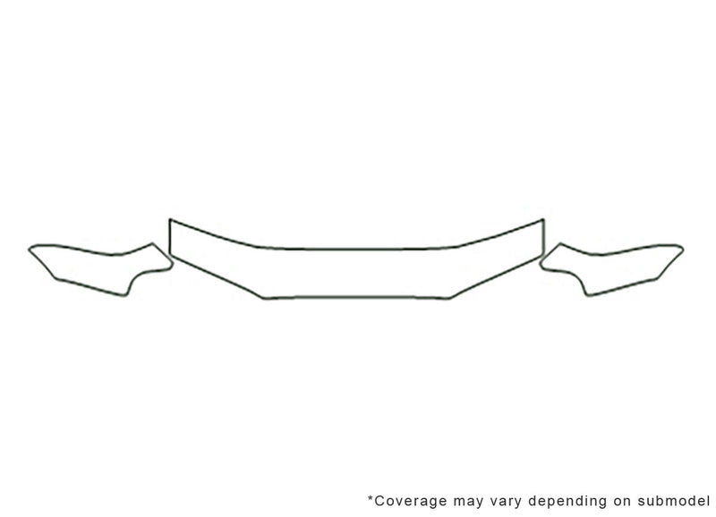 impreza 3M Clear Bra Hood Precut PPF Diagram