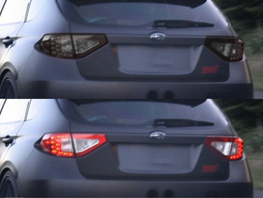 impreza (hatchback) Before and After Smoked Taillights
