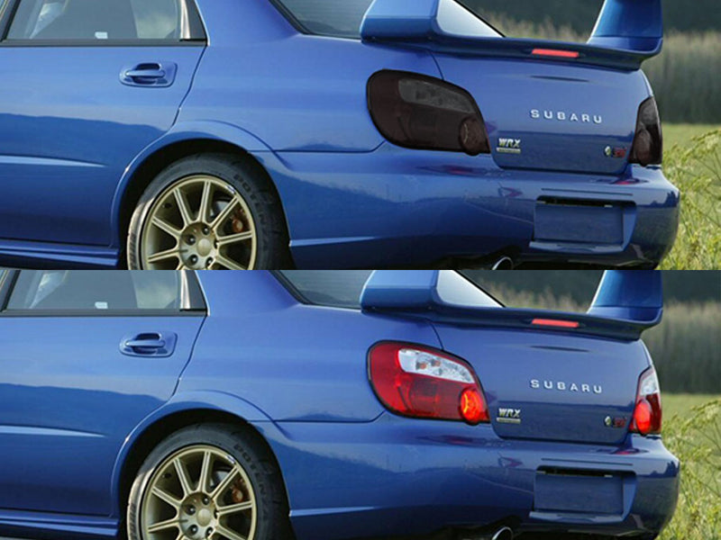 impreza (sedan) Before and After Smoked Taillights