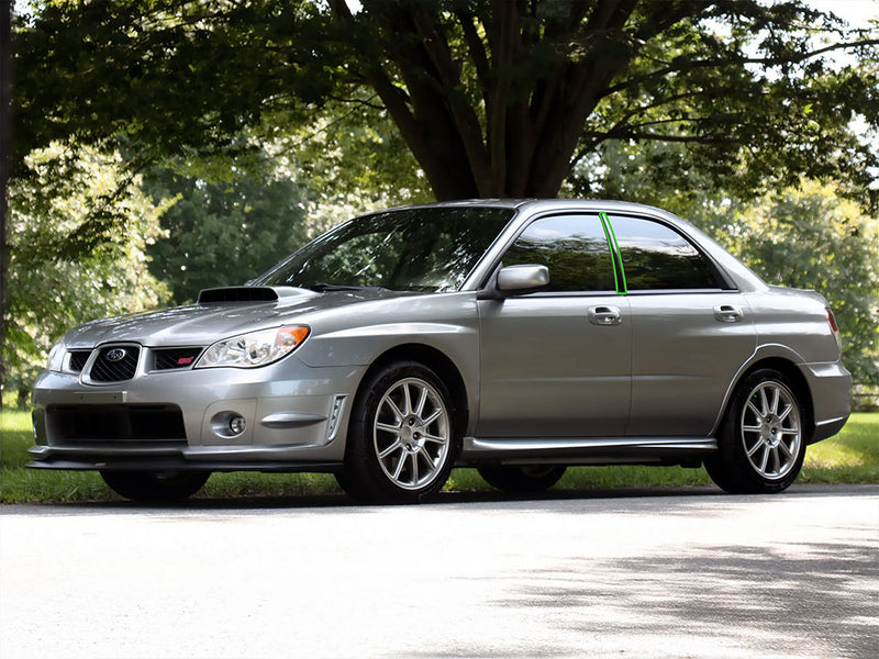 subaru impreza 2002-2007 (sti / wrx) Pillar Post Trim Installation Location