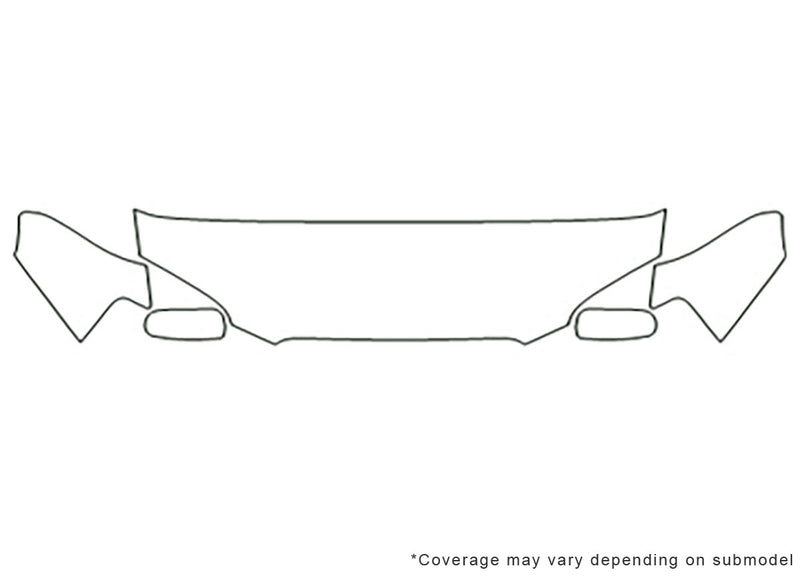 impreza 3M Clear Bra Hood Precut PPF Diagram