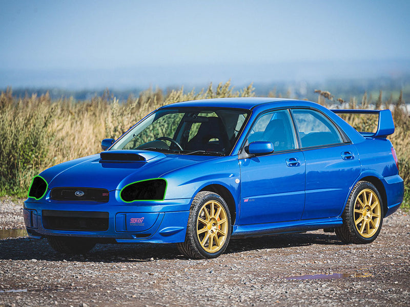 subaru impreza 2004-2005 Headlight Tint Location