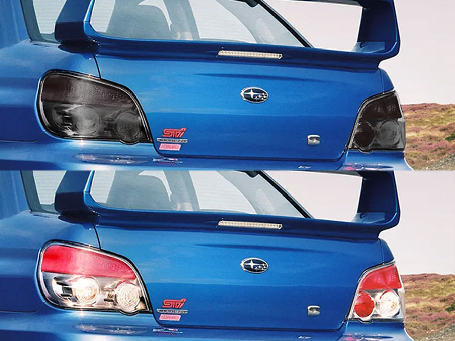 impreza (sedan) Before and After Smoked Taillights