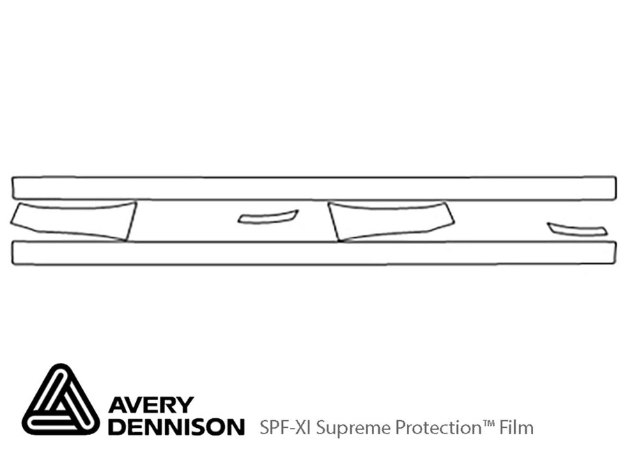impreza Avery Dennison Clear Bra Door Cup Precut PPF Diagram