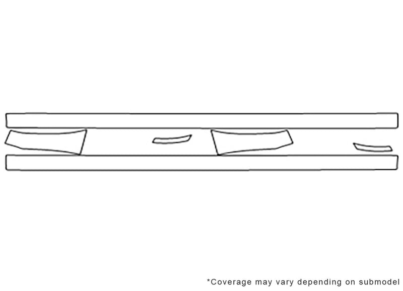 impreza 3M Clear Bra Door Cup Precut PPF Diagram