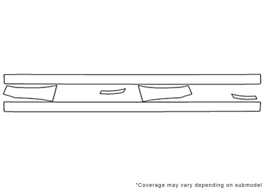 impreza Avery Dennison Clear Bra Door Cup Precut PPF Diagram