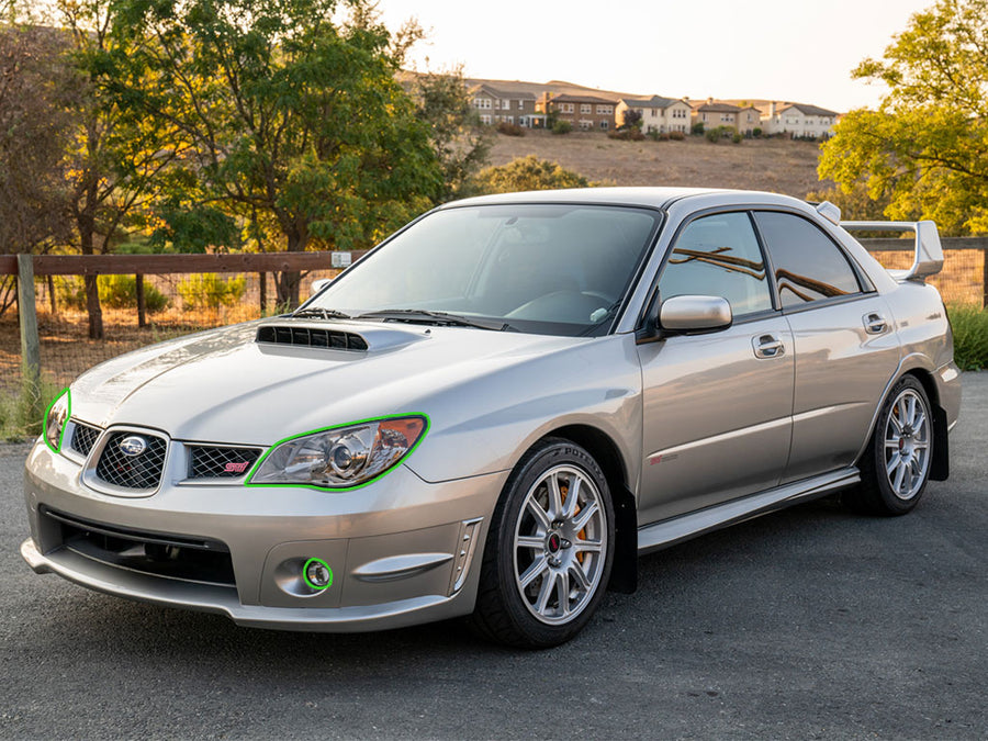 subaru impreza 2006-2007 Headlight Protection Installation Location