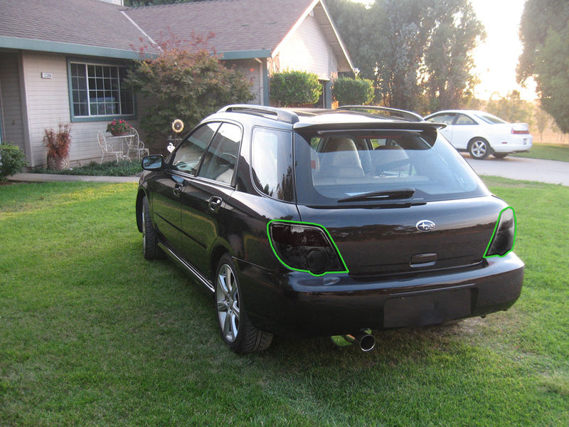 impreza (hatchback) Tail Light Tint Installation Points
