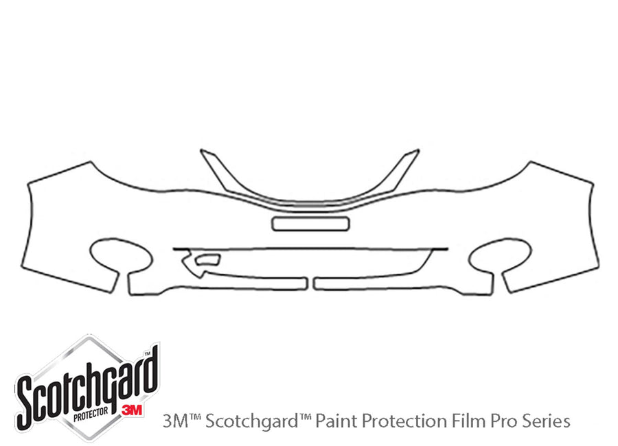 impreza 3M Clear Bra Bumper Precut PPF Diagram