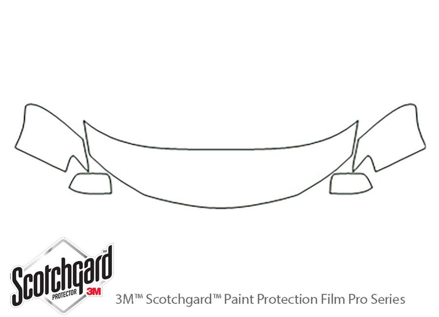 impreza 3M Clear Bra Hood Precut PPF Diagram