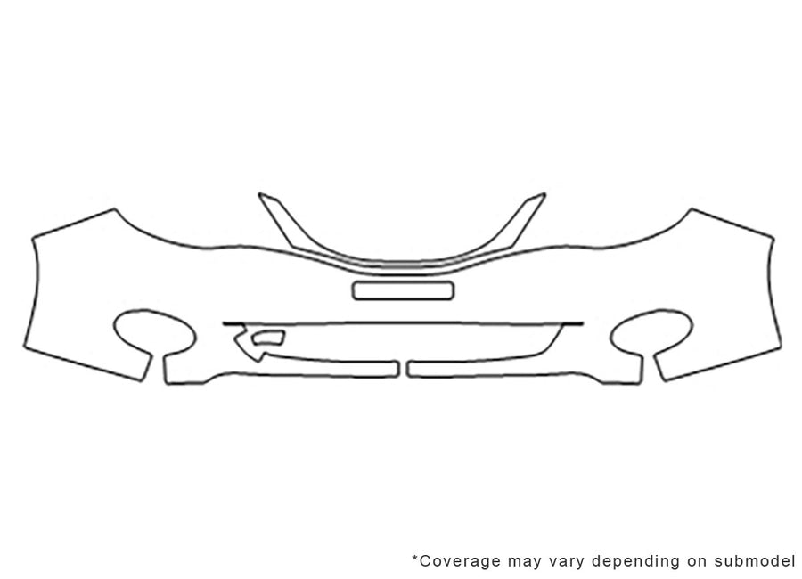 impreza 3M Clear Bra Bumper Precut PPF Diagram