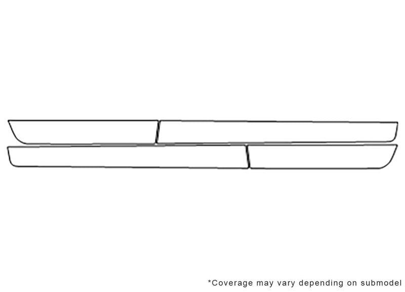 impreza 3M Clear Bra Door Cup Precut PPF Diagram