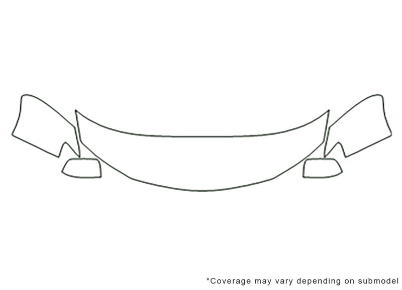 impreza 3M Clear Bra Hood Precut PPF Diagram