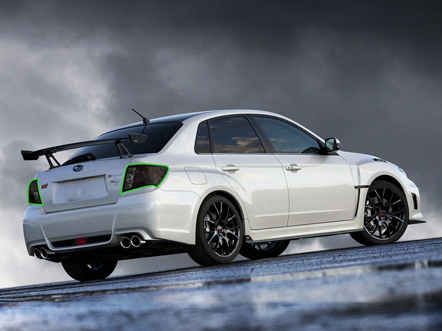 impreza (sedan) Tail Light Tint Installation Points