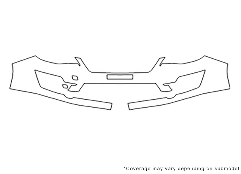 impreza 3M Clear Bra Bumper Precut PPF Diagram