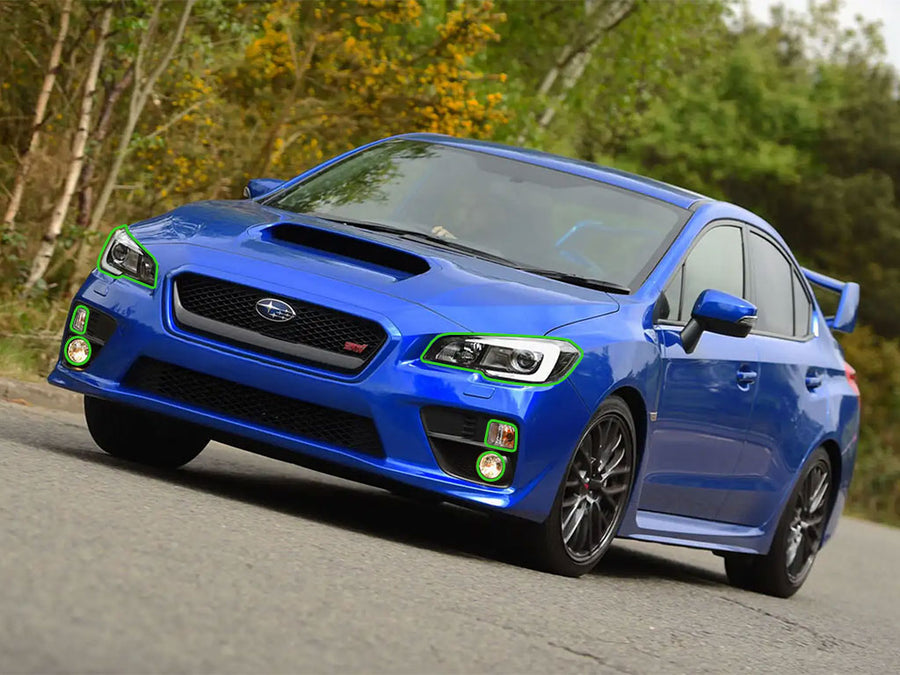 subaru impreza 2015-2021 (wrx / sti) Headlight Protection Installation Location